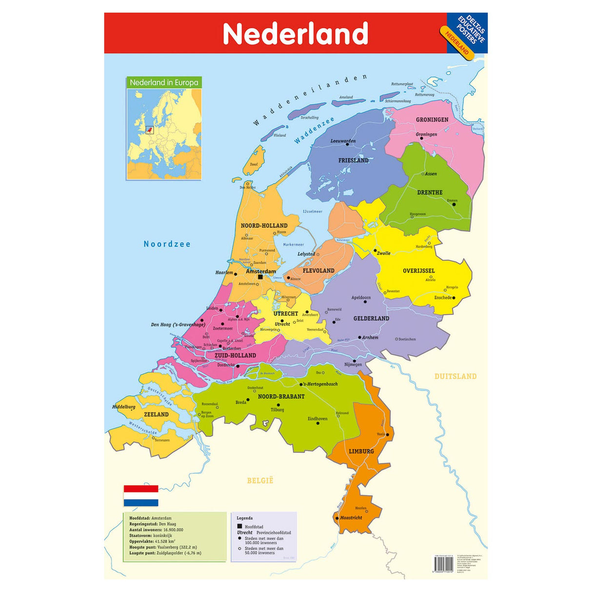 Affiche éducative deltas - Pays-Bas