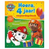 Deltas paw patrol verjaardagsboek - hoera, 4 jaar!