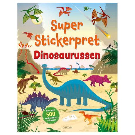 Super autocollant amusant Deltas - dinosaures