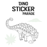 Parade d'autocollant deltas dino