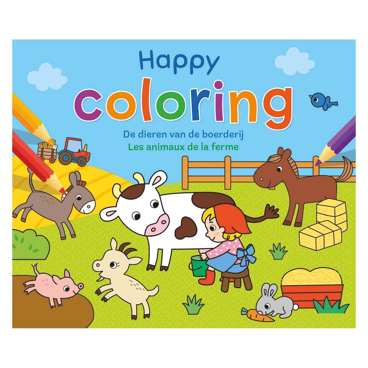 Deltas happy coloring - de dieren van de boerderij