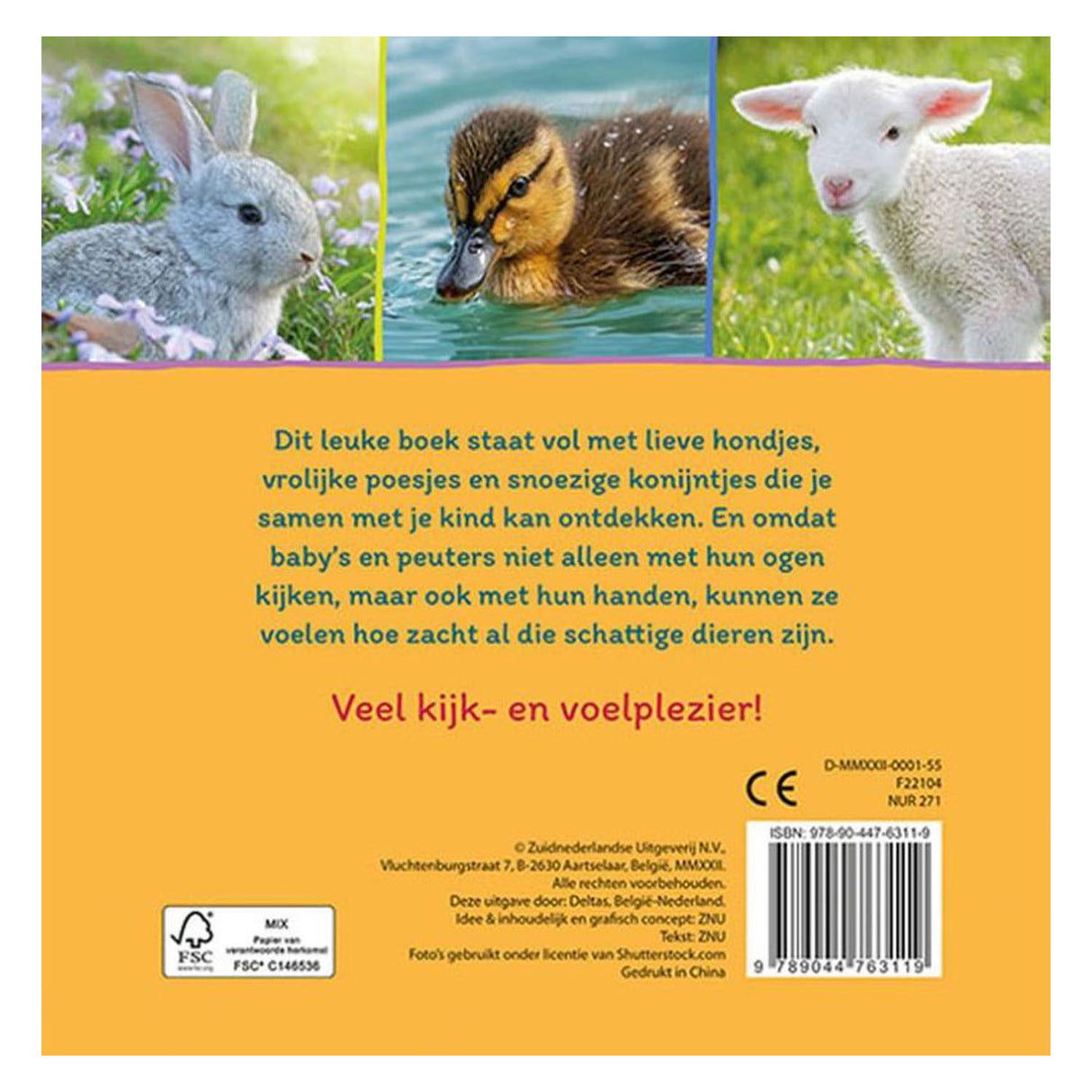 Deltas Babies first feelbook - dear animals