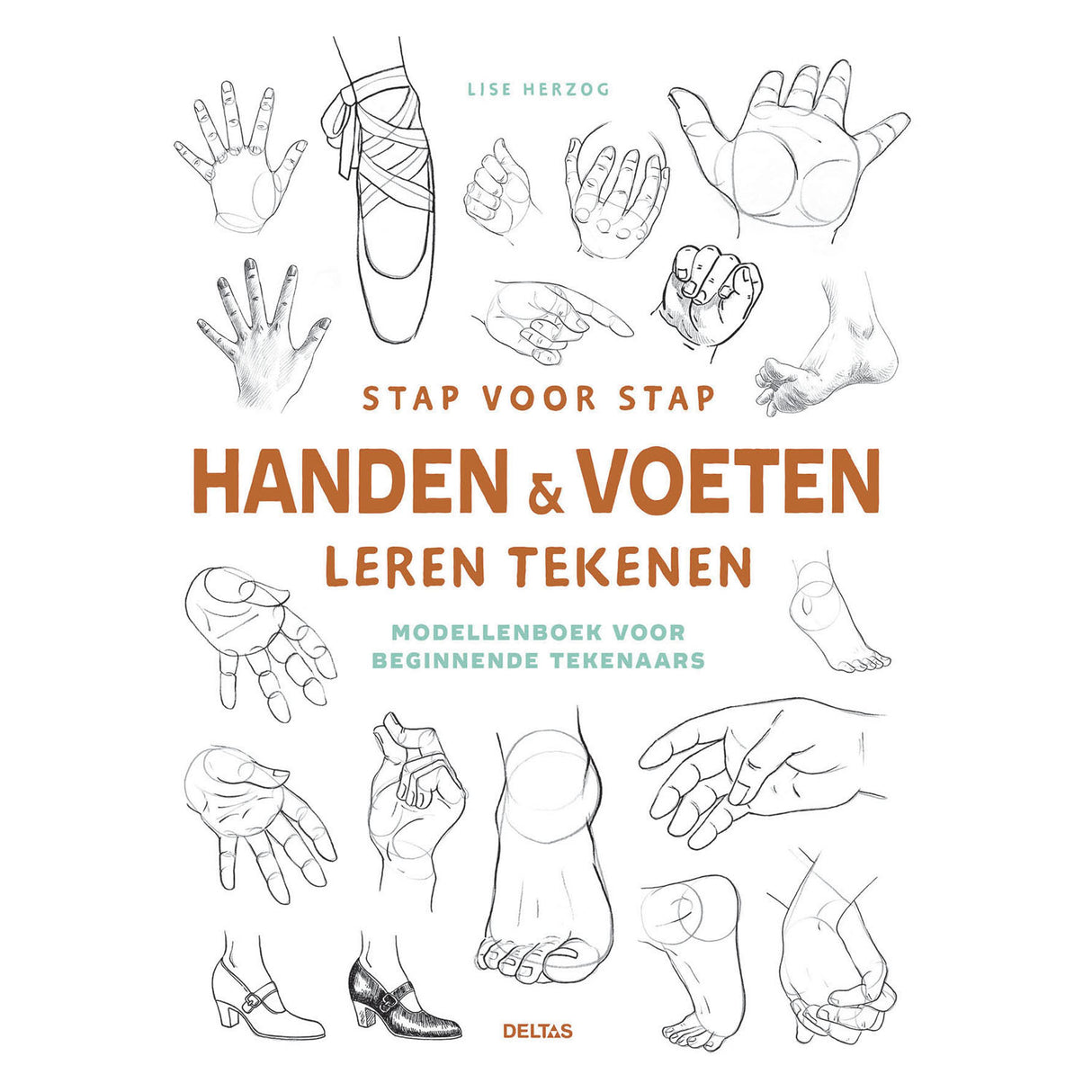Les Deltas apprennent à dessiner les mains et les pieds étape par étape, livre de loisirs