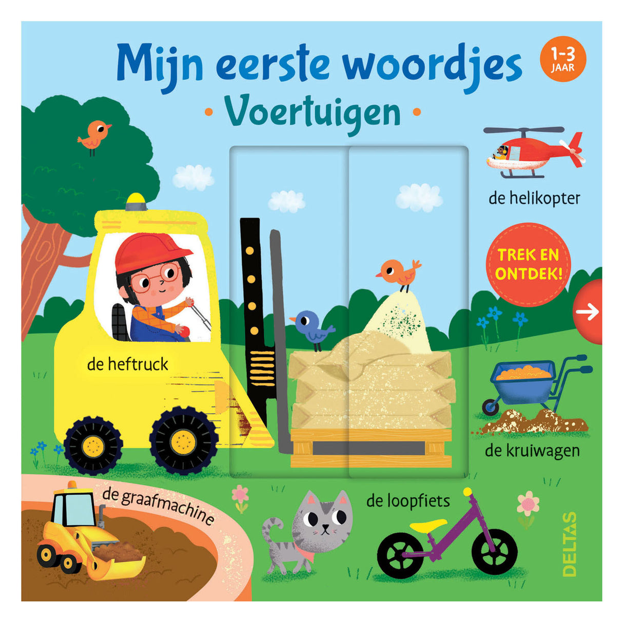 Deltas meng éischt Wierder vu Kartonbuchbuch - Gefierer (1-3 y.)