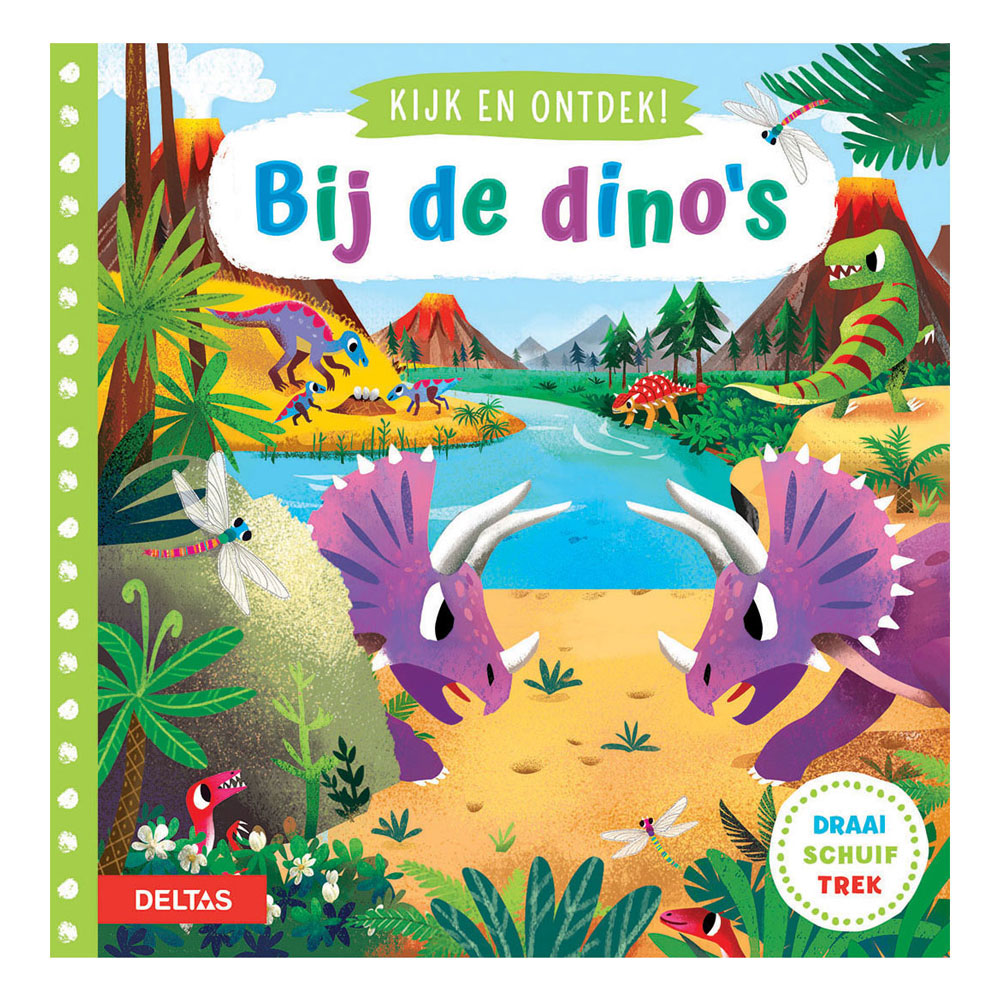 Deltas kijk en ontdek! bij de dino's flapjesboek