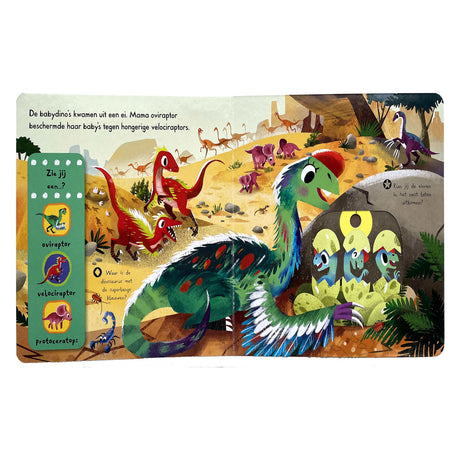 Deltas regardez et découvrez ! - avec le livre à rabat dinosaure