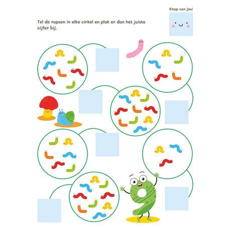 Compter les deltas de 1 à 10 avec des autocollants (5-6 ans)