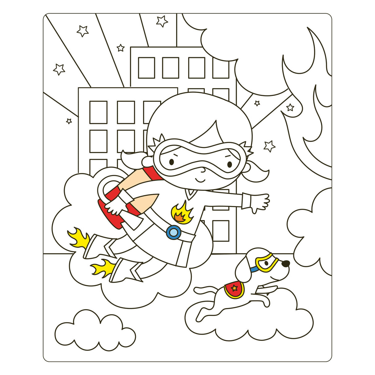 Deltas Super Girls Sticker Fun - Livre d'autocollants pour poupées habillées