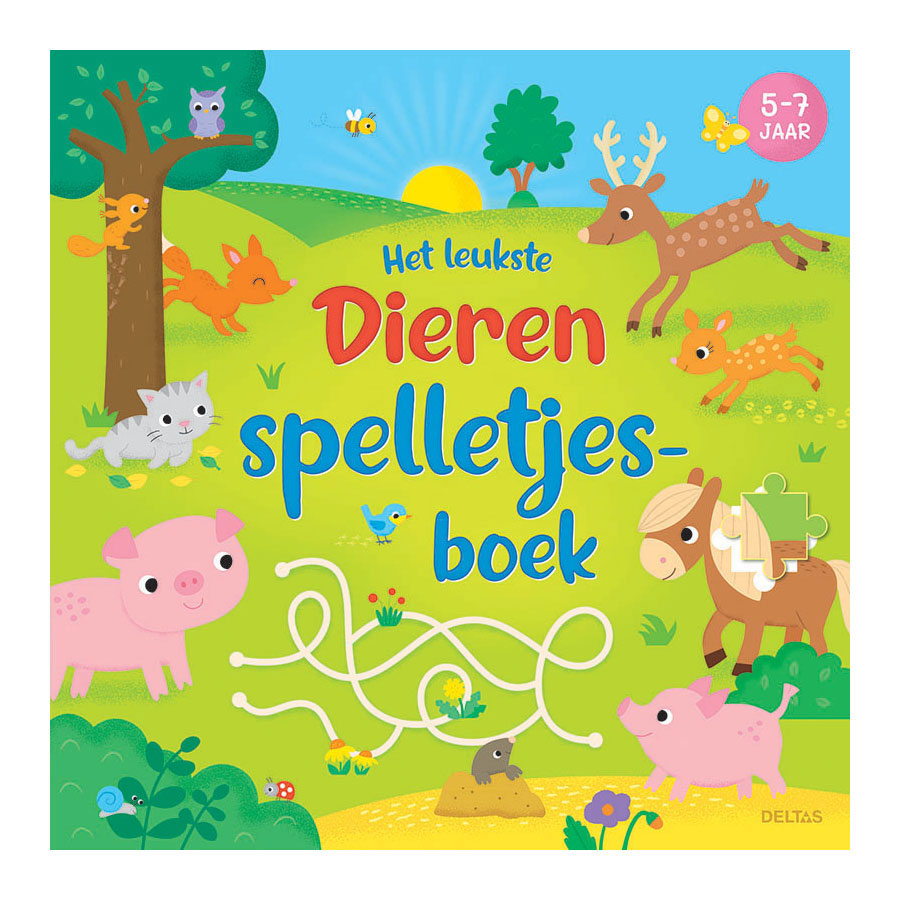 Deltas het leukste dieren spelletjesboek 5-7 jaar