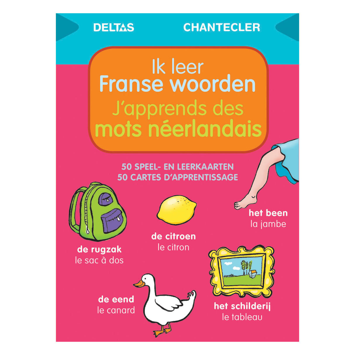 Deltas speelen leerkaarten ik leer franse woorden