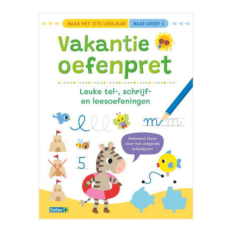 Pratique de vacances Deltas, exercices amusants de comptage et d'écriture - pour le groupe 3