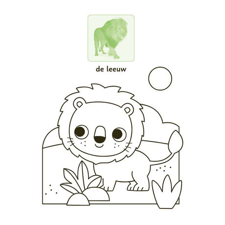 Livre de coloriage et d'autocollants Deltas Sweet Animals