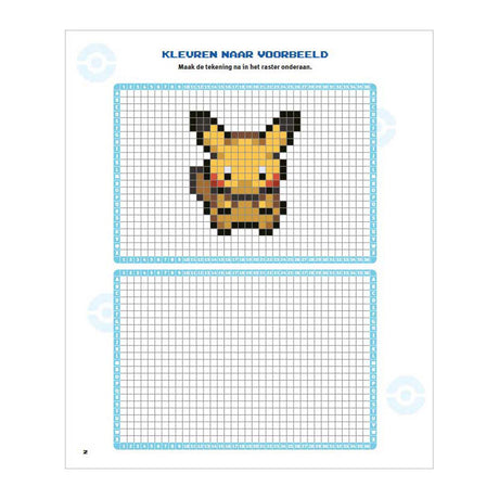 Coloriage amusant de pixels Pokémon Deltas