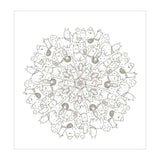 Coloriage mandala Deltas kawaii amusant