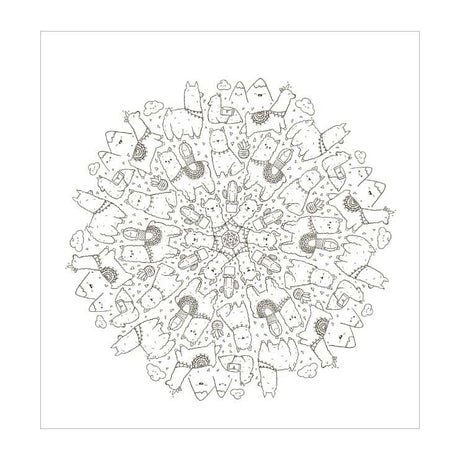 Coloriage mandala Deltas kawaii amusant