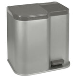 Curver Pedal Bin Duo 15L 6L Silver
