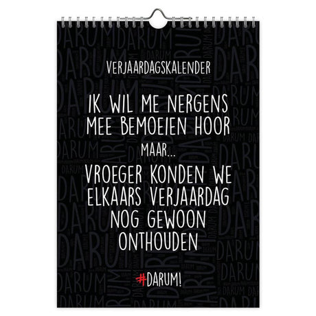 Darum - calendrier d'anniversaire - a4