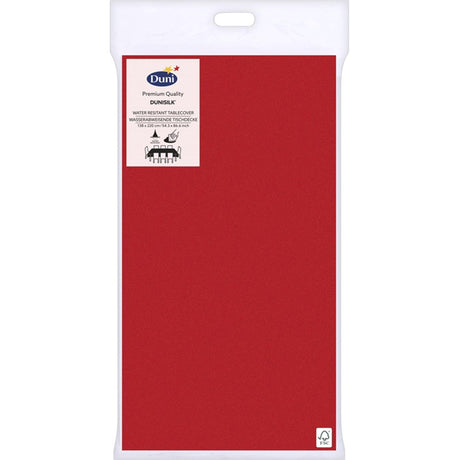 Nappe Duni rouge brillant 138x220cm