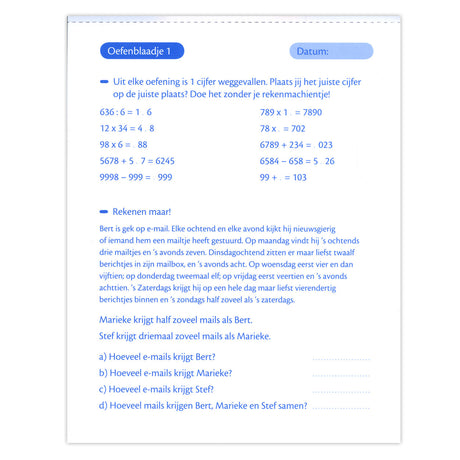 Fiches d'entraînement arithmétique Deltas (9-10 ans)