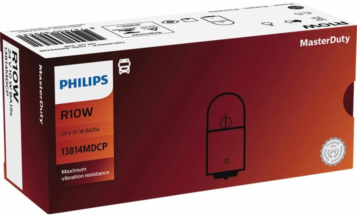 Lampe à bille Philips master duty, lampes à bille 24v 10w hd master duty