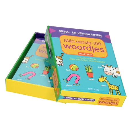 Cartes à jouer et à apprendre Deltas 0 - cartes à jouer et à apprendre - mes 100 premiers mots à partir de 1 an