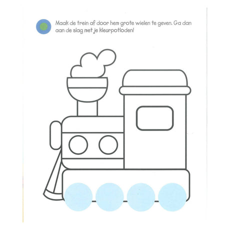 Livre de coloriage et d'autocollants super amusants Deltas (2-4 ans)