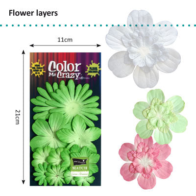 Petaloo • couches de fleurs citron vert
