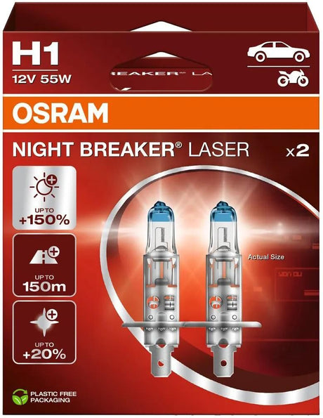 Osram phare nuit disjoncteur laser nuit disjoncteur laser h1 ensemble paire