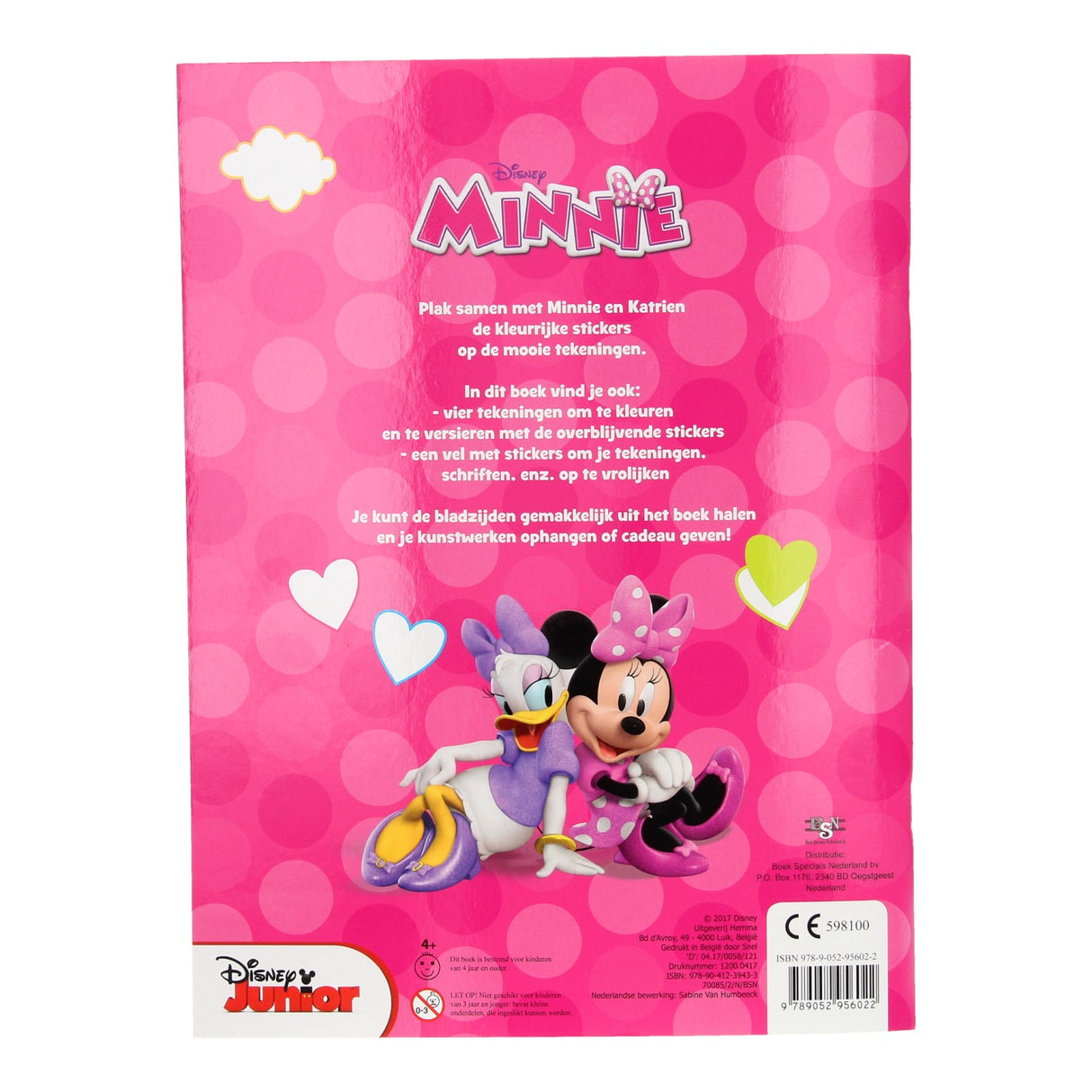 Pegatina y libro para colorear de Minnie Mouse