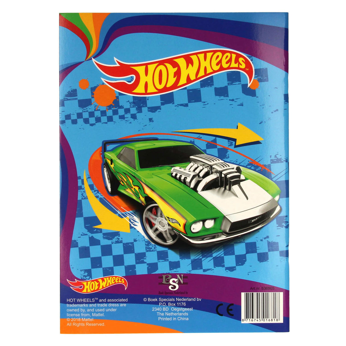 Livre de coloriage colorio Hot Wheels