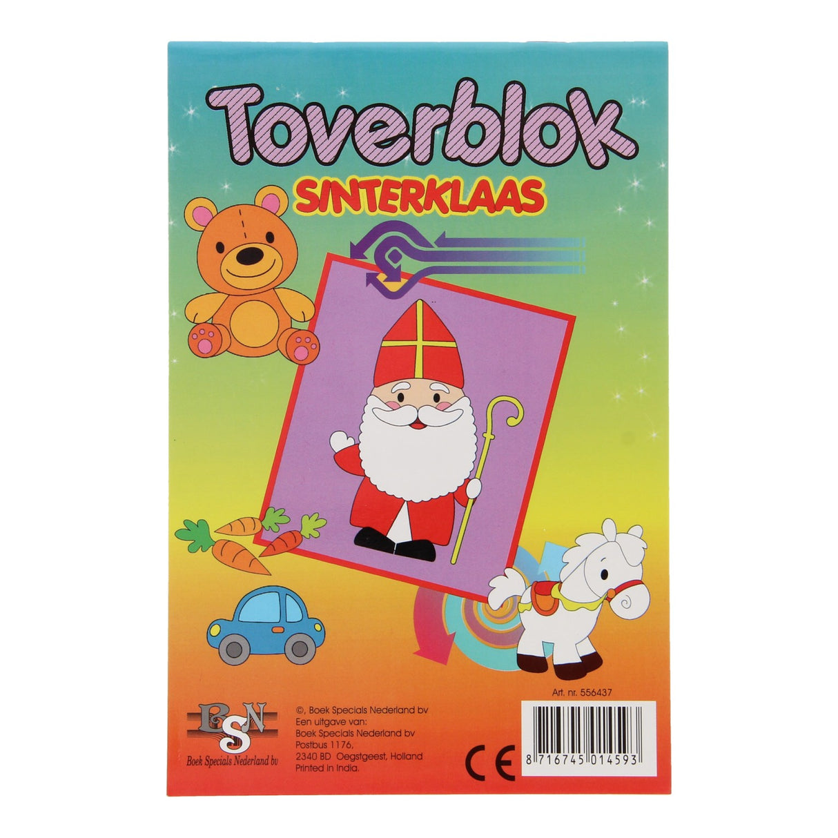 Livres spéciaux aux Pays-Bas, par exemple le bloc magique de Sinterklaas