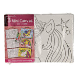 Wins Holland Kit de peinture sur toile Licorne, lot de 3 pièces.