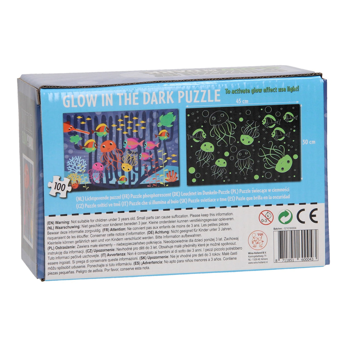 Ligne Puzzle Glow in the Dark - Underwater World, 100th.