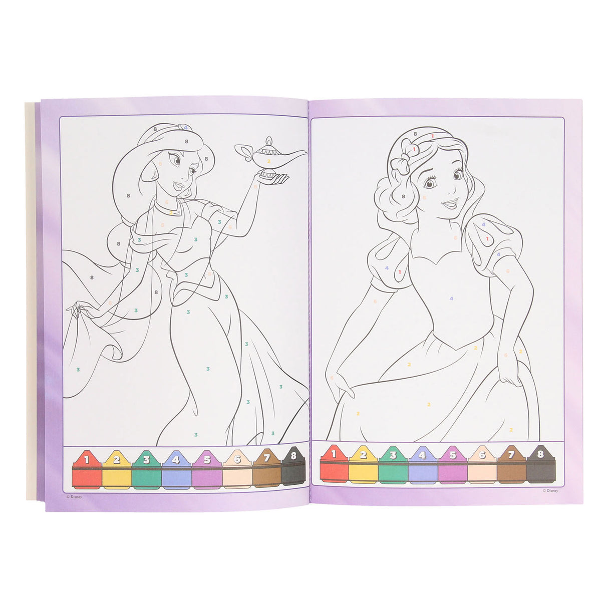 Spécial de livre Nederland bv Couleurs par numéro - Princesses