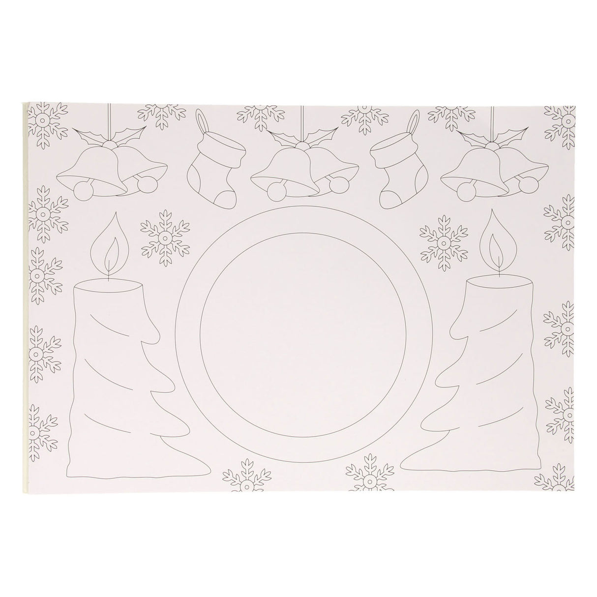 Set de table pour livre de coloriage Wins Holland, Noël, 12 pcs.