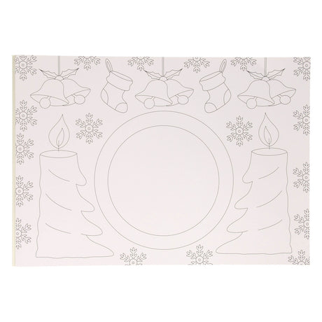 Set de table pour livre de coloriage Wins Holland, Noël, 12 pcs.
