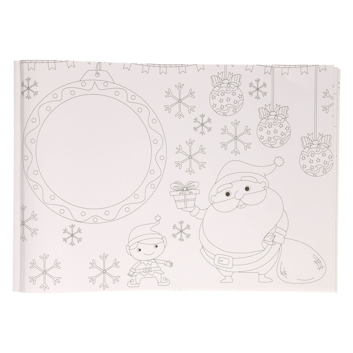 Set de table pour livre de coloriage Wins Holland, Noël, 12 pcs.