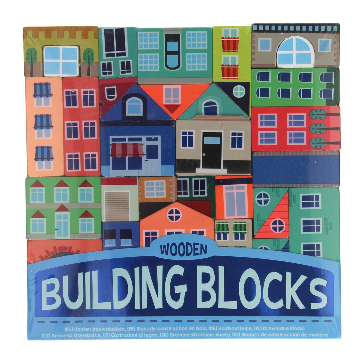 Toi-toys toi jouets blocs de construction en bois ville