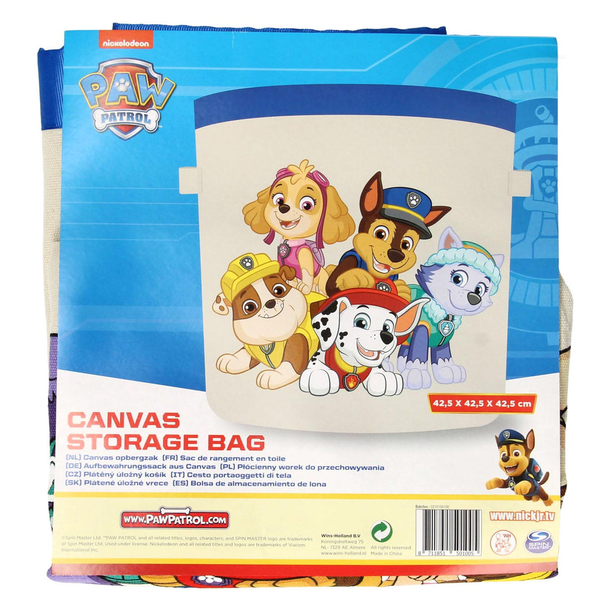 Wins Holland Canvas Storage bag Paw Patrol