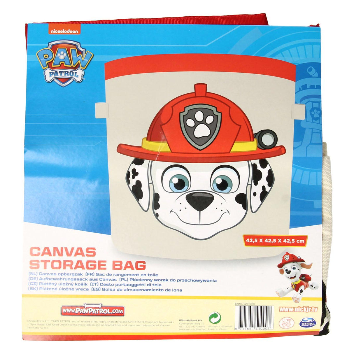 Zmaga Holland Canvas Shranjevalna torba Paw Patrol