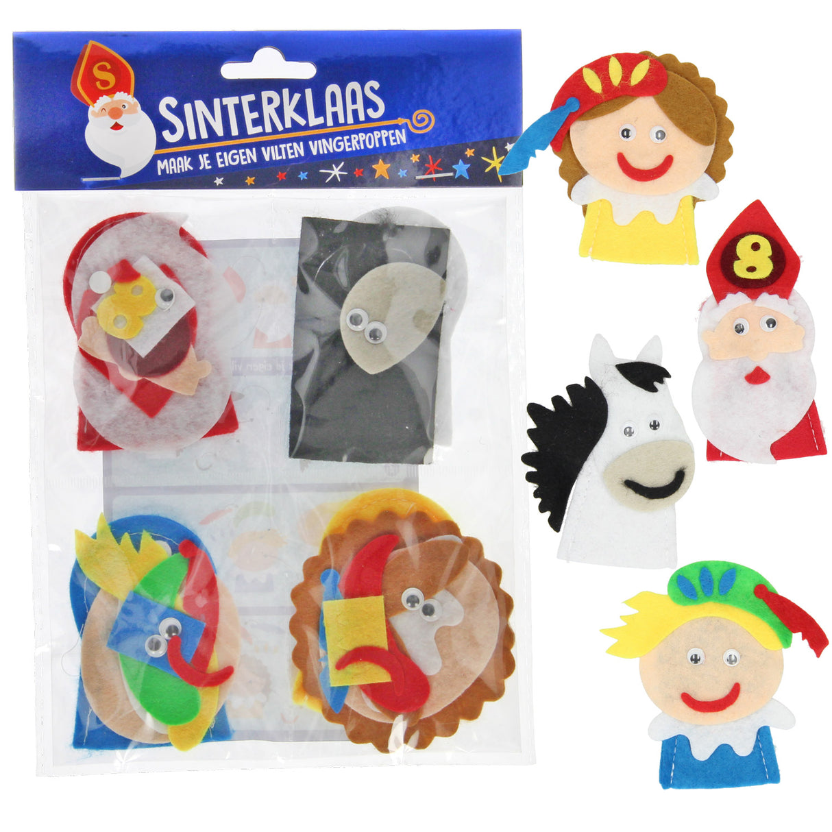 Gör din egen filtfingerpops Sinterklaas, 4: a.