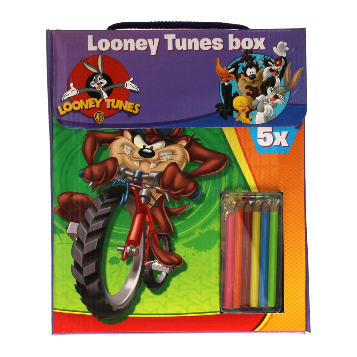 Boek specials nederland bv looney tunes kleurboekenbox met kleurpotloden