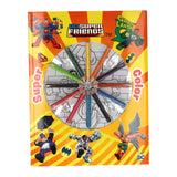 Livre spécial pays-bas BV, livre de coloriage super couleur DC super amis avec crayons