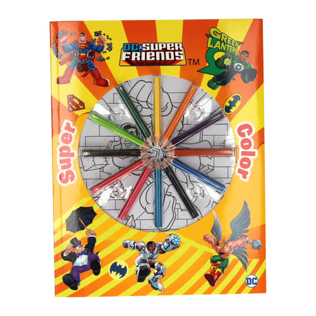 Livre spécial pays-bas BV, livre de coloriage super couleur DC super amis avec crayons