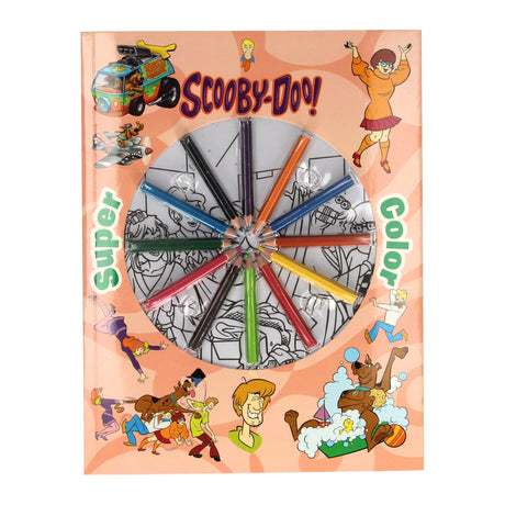 Livres spéciaux Pays-Bas BV livre de coloriage super couleur scooby-doo avec crayons
