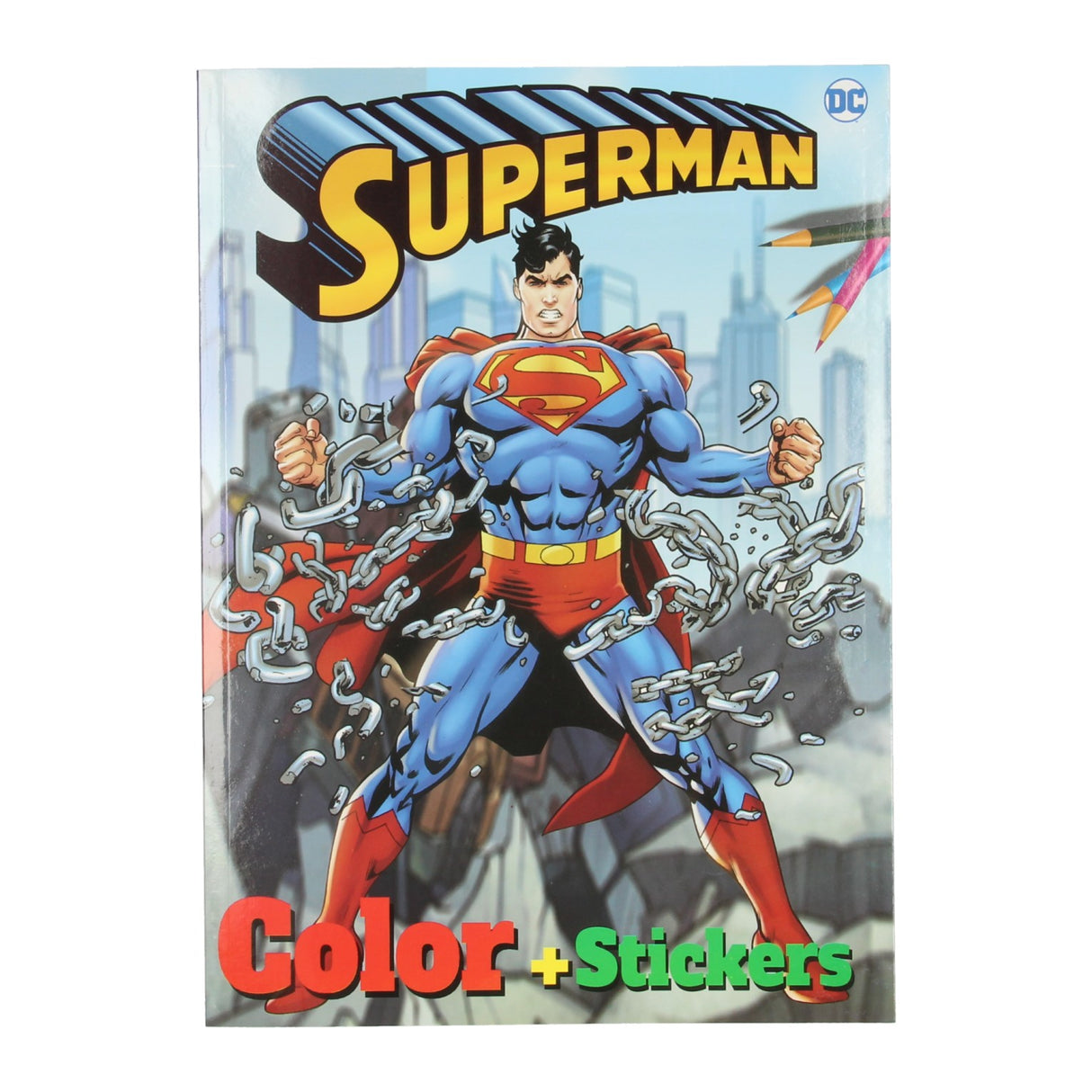 Book Specials Nederland BV Bros Color Colorbook Superman med klistremerker