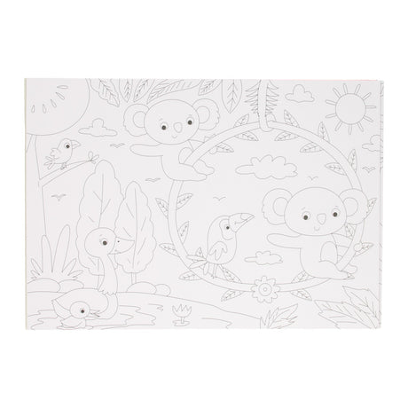 Wins Holland set de table livre de coloriage - jungle
