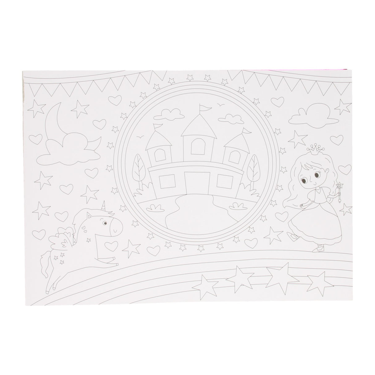 Wins Holland set de table livre de coloriage - Licorne