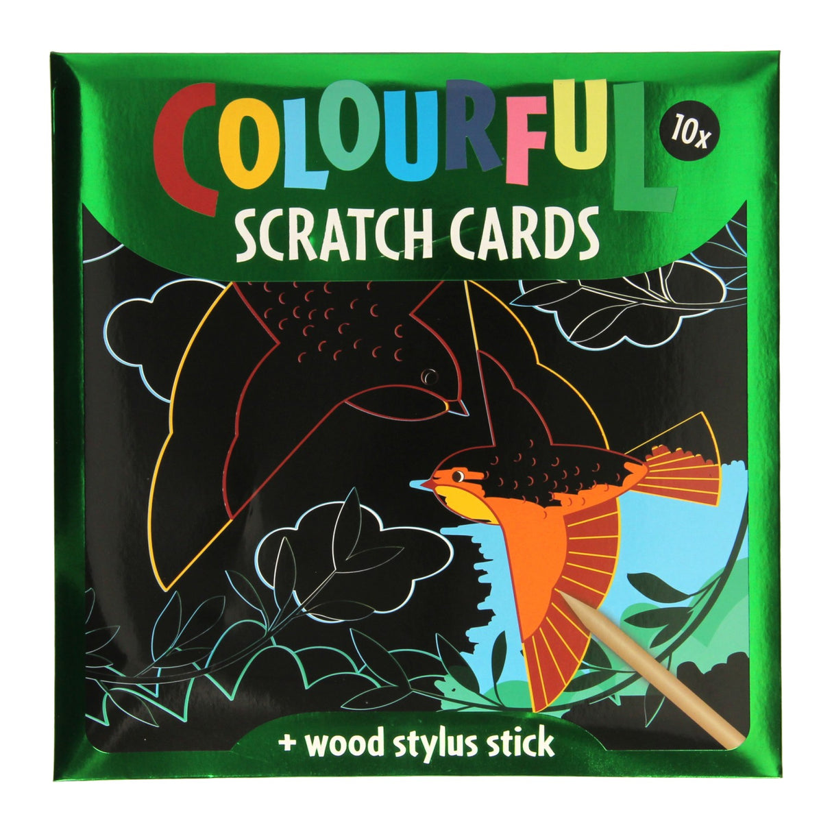 Scratch Cards - Birds and Mustleflies, 10 arkuszy