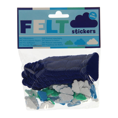 Autocollants en feutre Wins Holland - nuages, 200 pcs.